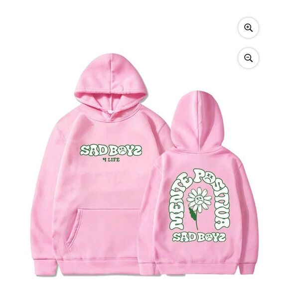 2023 Junior H Sad Boyz 4 Life Merch Flower Hoodie World Tour Long Sleeve Streetw - Picture 1 of 3